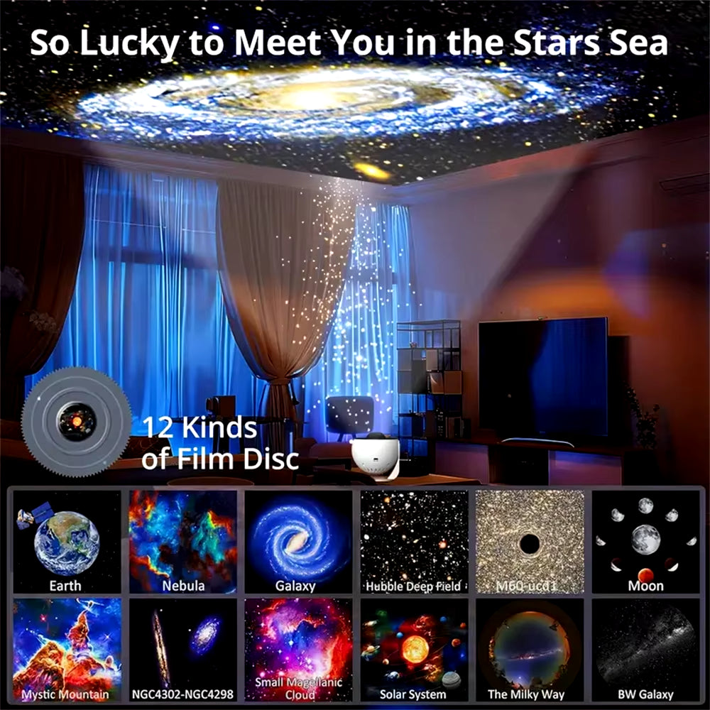 Night Light Galaxy Projector