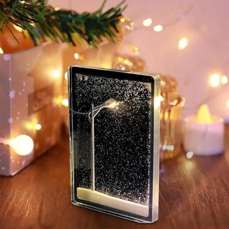 LED Snow Scene Lamp